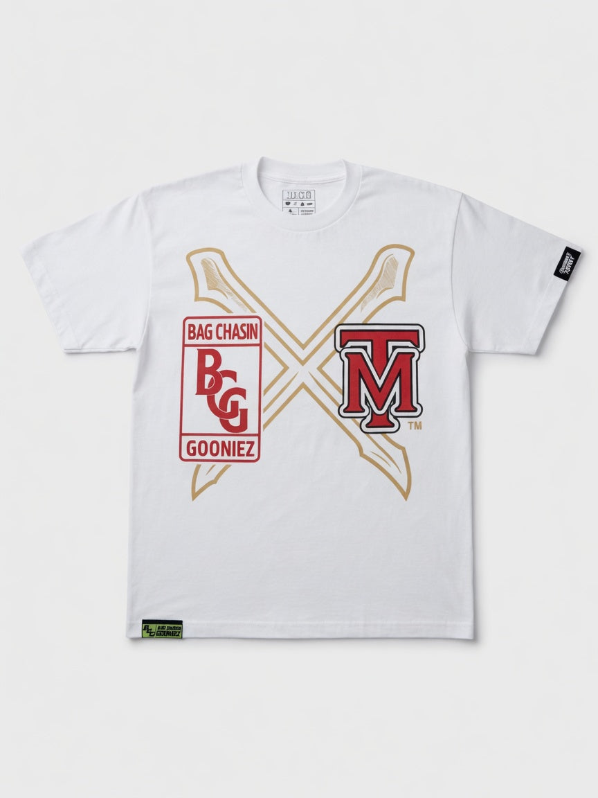BCG × Tomorrow's Money — "Crossed Bats" Logo Tee