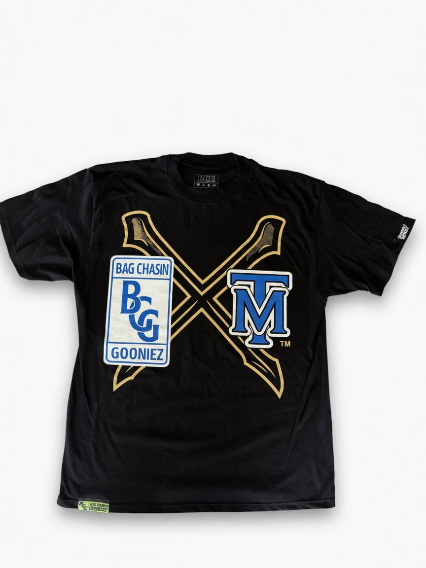 BCG × Tomorrow's Money — "Crossed Bats" Logo Tee
